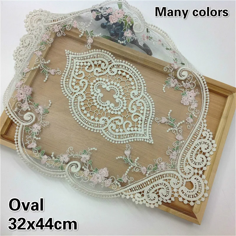 Европейская роскошная кружевная вышивка ажурная овальная скатерть для балкона