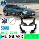 Брызговики 2 поколения для Peugeot 5008 2017 2018 2019