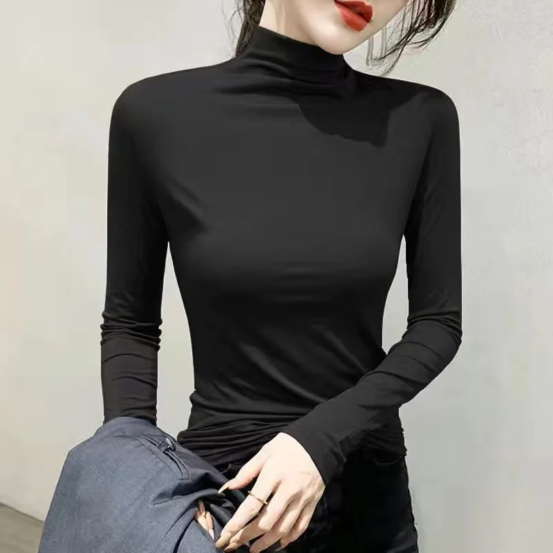

2021 new high quality solid women's casual T-shirt