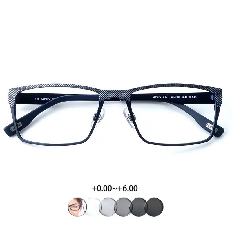 Для мужчин прямоугольник фотохромические солнцезащитные очки для чтения 0 25 75 1 5 2