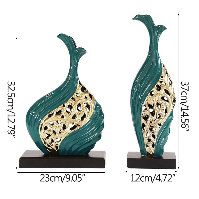 

European Creative Luxury Ceramic Hollow Flower Vase Hydroponic Device European Desktop Ornament Home Decoration Accessories