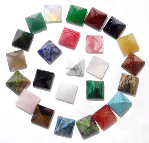 12 мм натуральный камень бирюза тигровый глаз пирамида из кристалла кварца