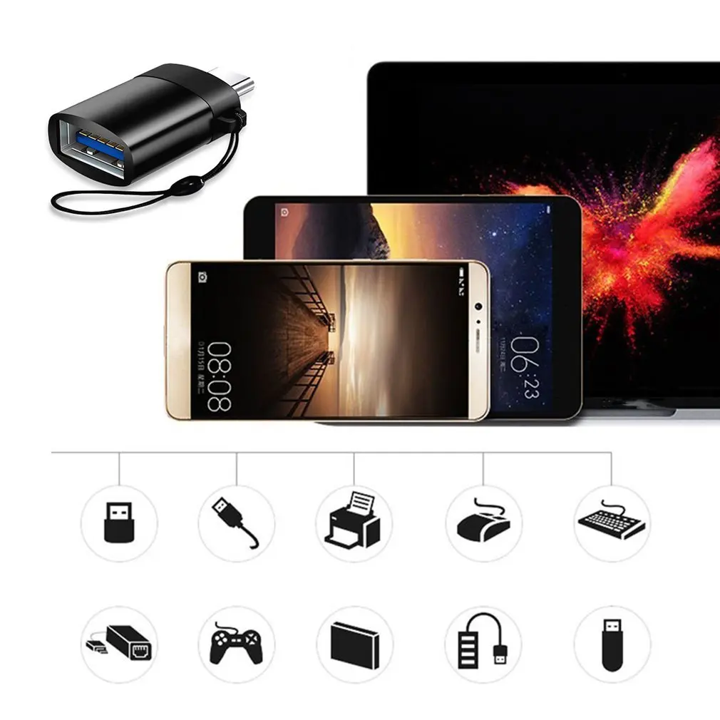 OTG type-c usb c адаптер micro type usb-c 3 0 зарядный преобразователь данных для samsung galaxy s8 s9 note 8