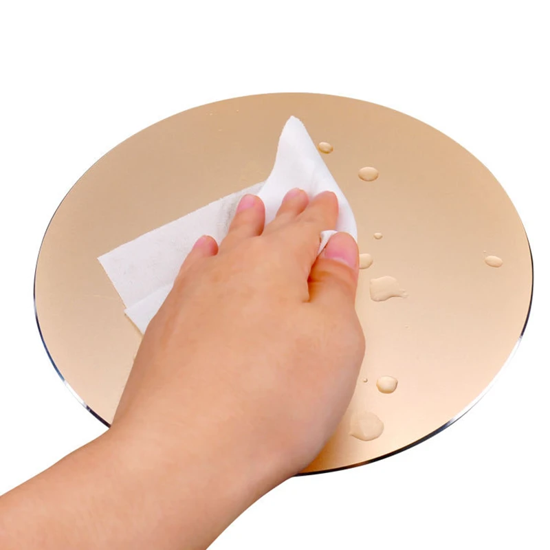 Водонепроницаемый алюминиевый круглый коврик для мыши настольный игровой