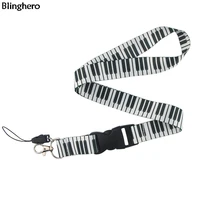 blinghero piano keyboard printing lanyard for keys phone original phone holder lanyards neck straps fashion accessories bh0187