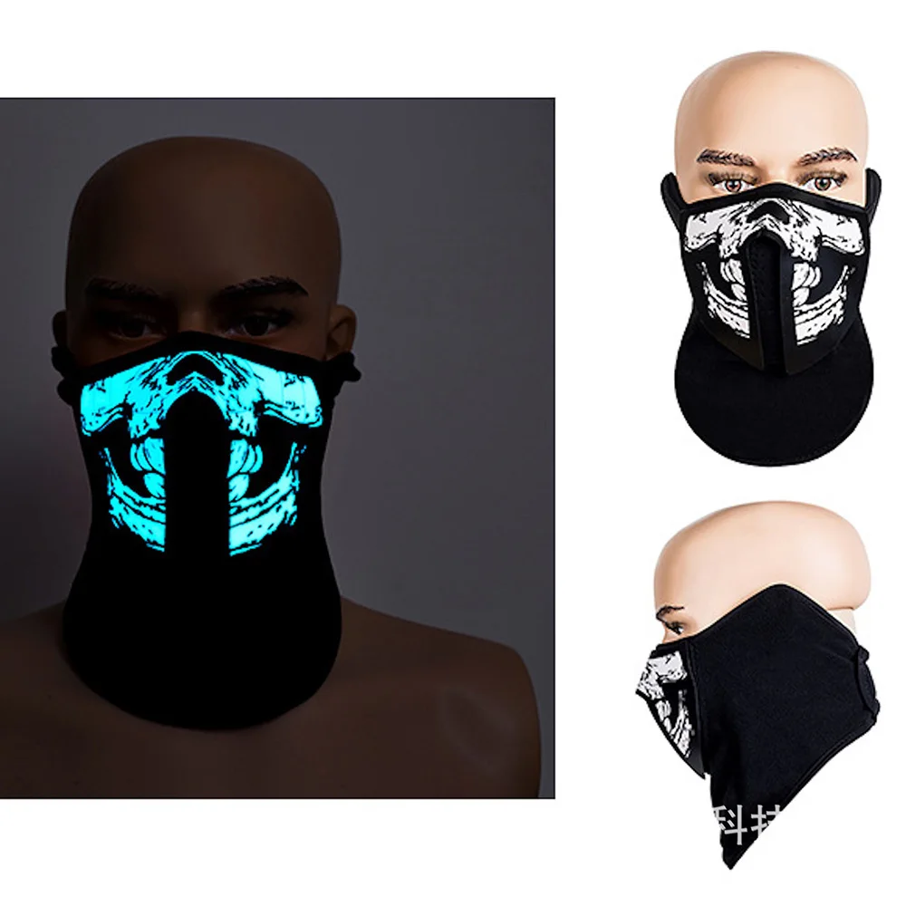 Новая 3D маска холодного света El светодиодсветодиодный с голосовым управлением