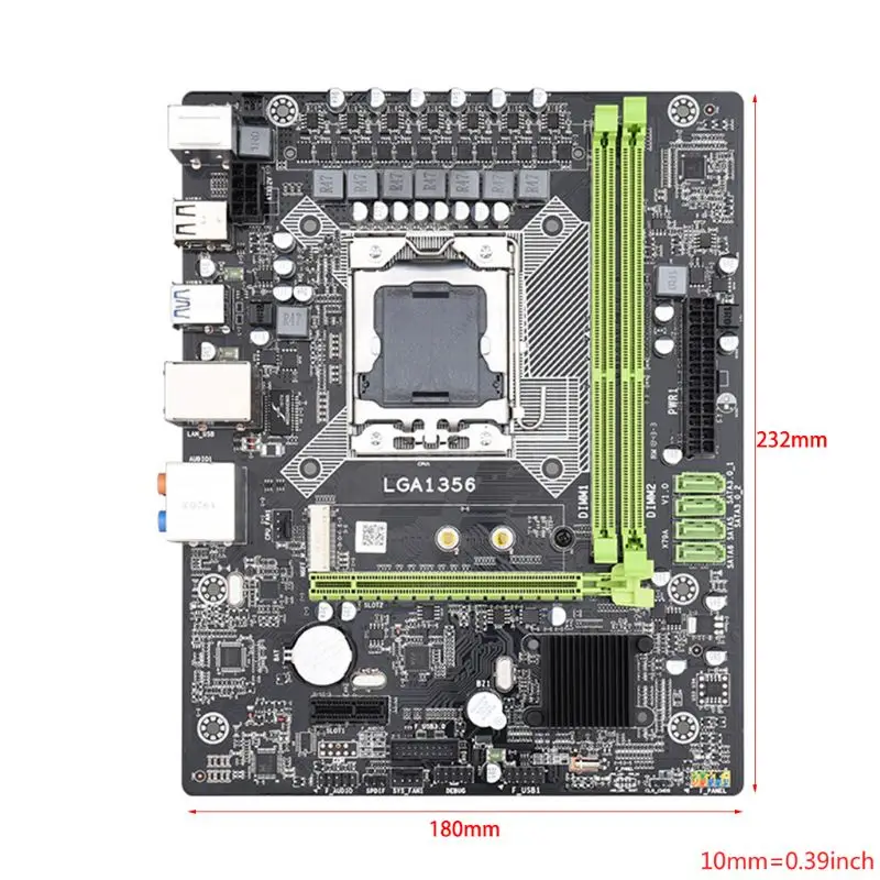 X9A LGA 1356 материнская плата поддерживает серверную память REG ECC и процессор LGA1356 xeon E5