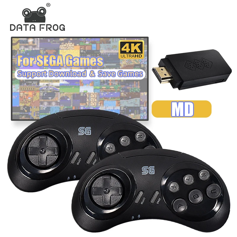 Игровой джойстик DATA FROG Y2 SG 16 бит 4K для MD Sega игровая мини консоль с HDMI Совместимость