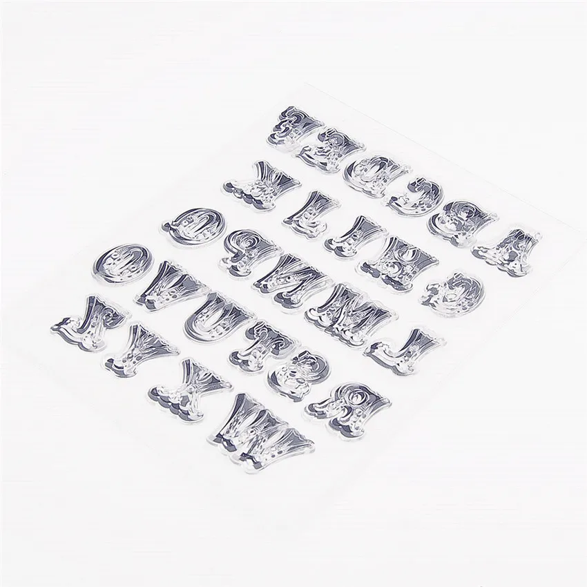 14*18 см буквы H прозрачные штампы/силиконовые уплотнения роликовый штамп для