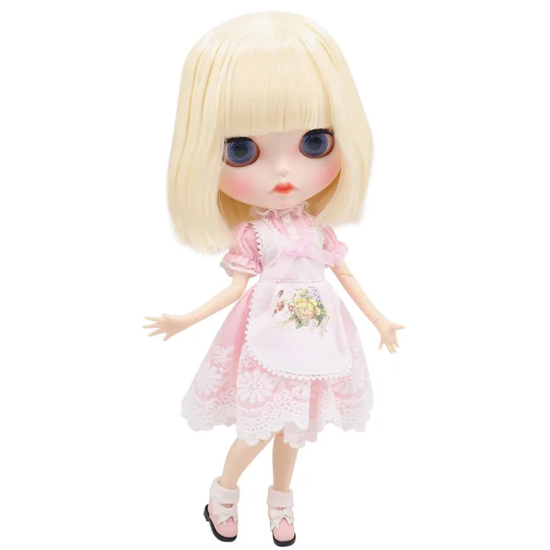 Кукла Blyth No.BL340 ICY DBS светлые волосы резные губы матовое индивидуальное лицо