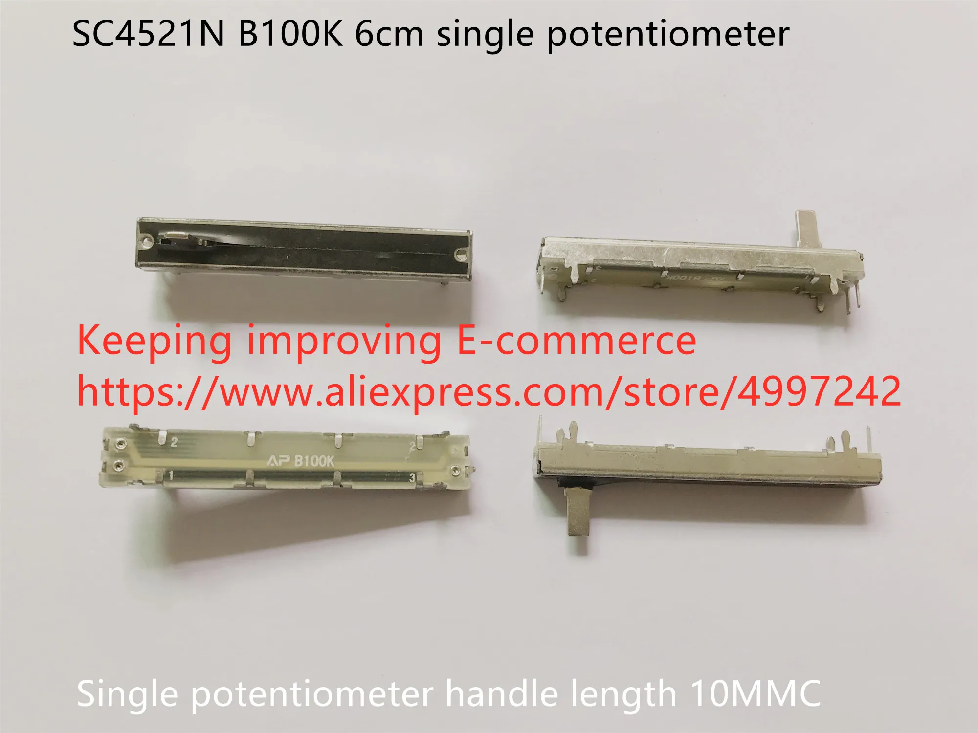 

Оригинальная новая модель 100% SC4521N B100K, 6 см, стандартная длина ручки 10MMC (переключатель)