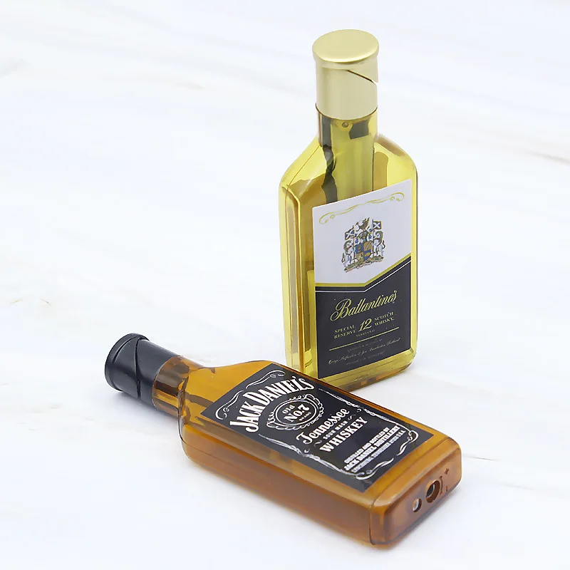 Зажигалка для винных бутылок, креативный пожарный фонарь Бутановая Зажигалка, газовая многоразовая Зажигалка для сигарет, декоративные украшения для дома