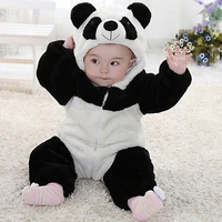 2021 fashion 0 3tbaby kid toddler newborn boy panda animal hooded zipper romper cotton jumpsuit outfit costume 0 3y ropa de
