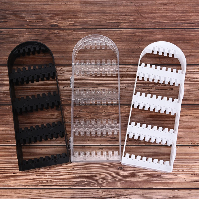 Складной пластиковый органайзер для ювелирных изделий 2 панели 5 слоев 3 цвета |