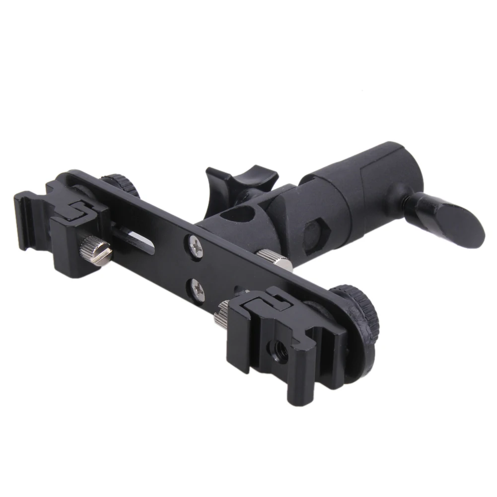 Двойной Горячий Холодный башмак Вспышка кронштейн 2 горячий зонт держатель зажим