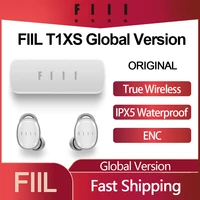 fiil t1xs tws global version true wireless earphones ipx5 sport bluetooth in ear headset dual mic noise cancelling hifi earbuds