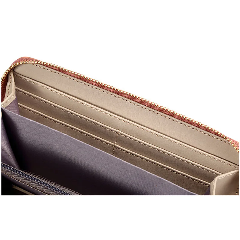 New High Capacity Women's Wallets Long PU Leather Quality Fashion Phone Card Holder Classic Female Purse Zipper Wallet For Women