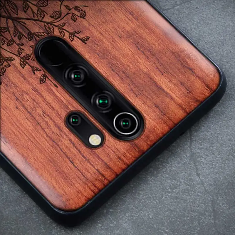 Wood Case For Xiaomi Redmi Note 8 7 Pro K20 100% Natural Wooden TPU Phone Mi 9 SE Lite Mix 2 2S 3 Cases |