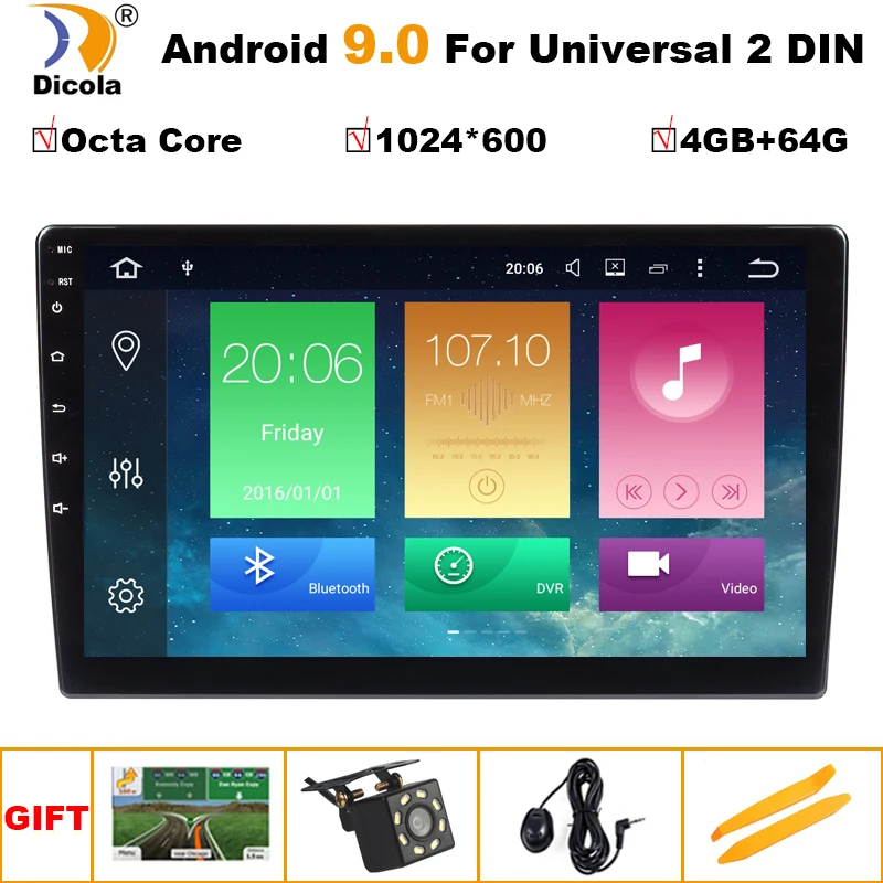 PX5 4G+ 64G " HD Android 9 Универсальное автомобильное радио двойной Din Стерео gps навигация в тире видео Wifi Usb Bluetooth автомобильное радио мульти