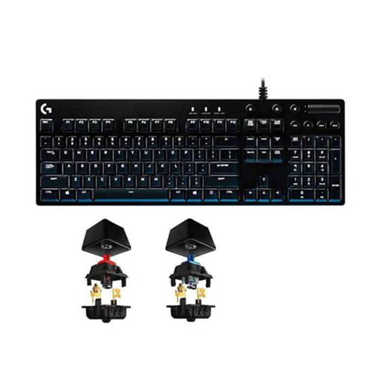 Оригинальная Проводная игровая механическая клавиатура Logitech G610 USB RGB-подсветка