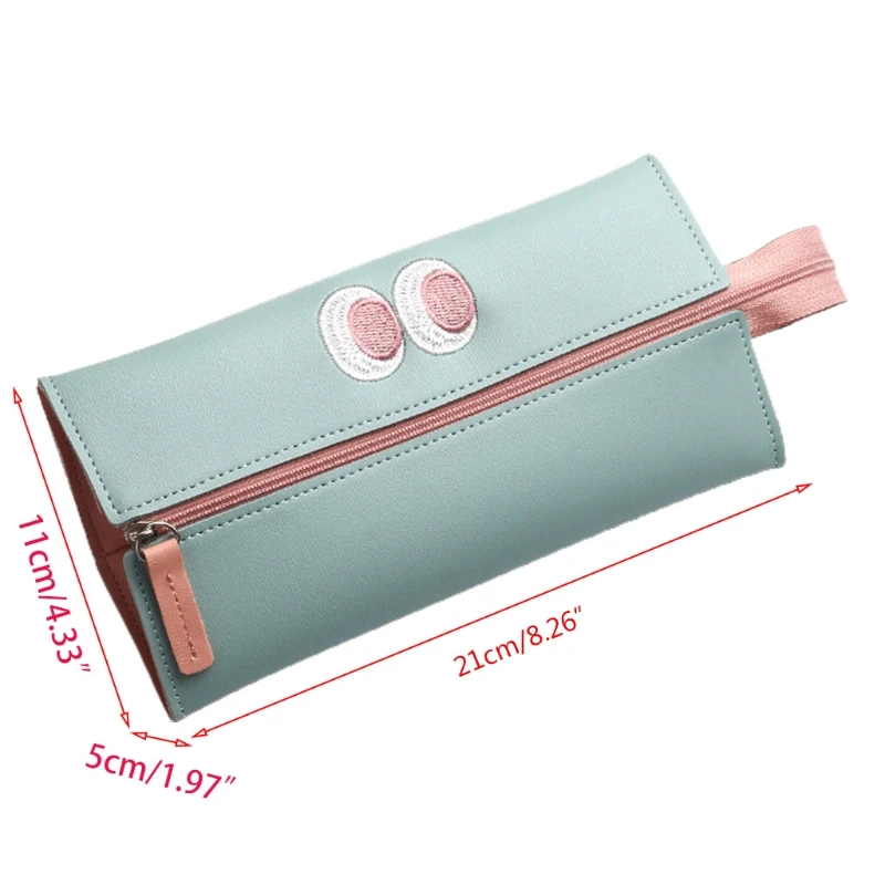 

Zipper Mouth PU Pencil Bag Cute Creative Pencil Bag For Kids Gift School Supplies