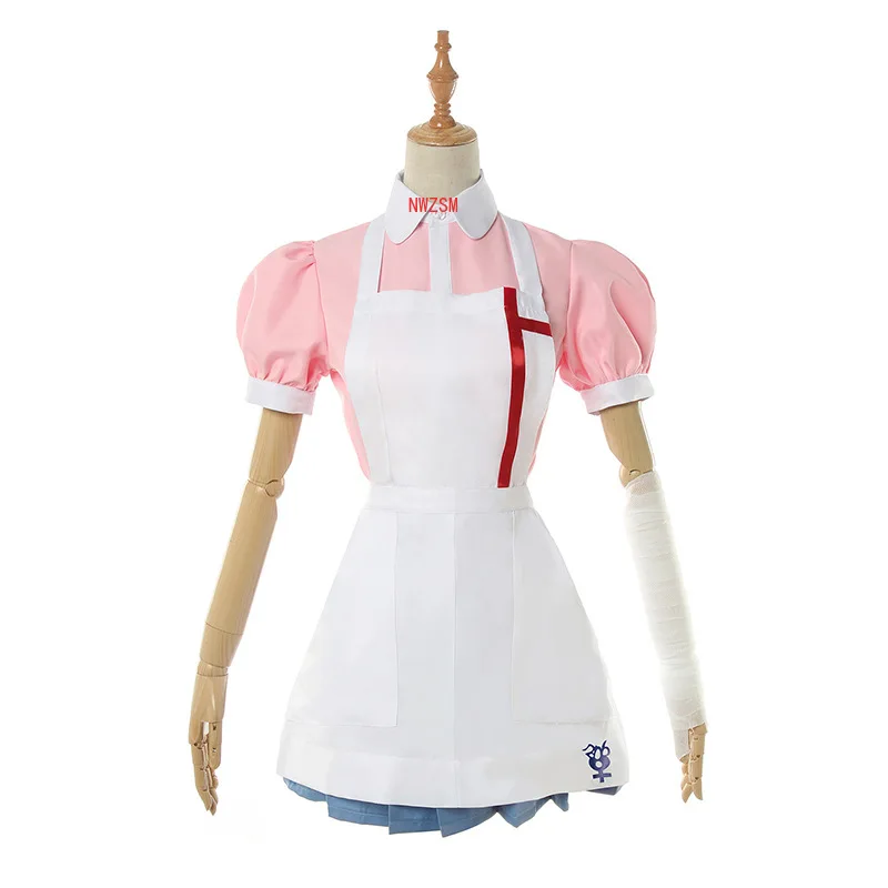 Dangan Ronpa 2 Mikan Tsumiki Danganronpa платье Косплей Костюм Аниме рубашка + юбка |