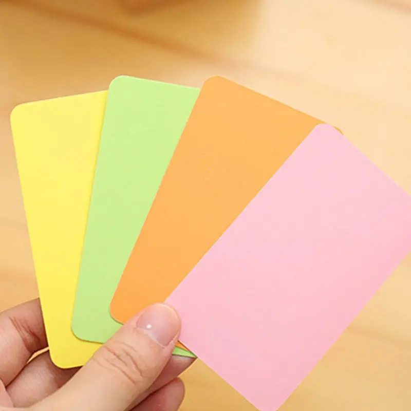 

2021 New 100 Memory Cards Blank DIY Graffiti Pink Word Cards Net Small Memo Pad Blocks Memorandum Note Blank Word Cards