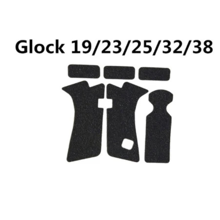 

Non-slip Rubber Texture Rubber Grip Wrap Tape for Gen 1 2 3 4 5 Glock 17 19 20 23 25 26 34 Pistol Gun Magwell adhesive