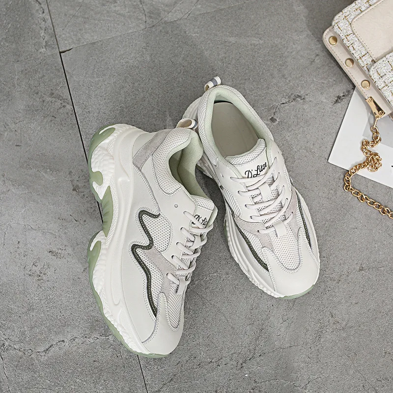 Ins/весна 2020 Новые кроссовки из натуральной кожи Корейская версия беговых