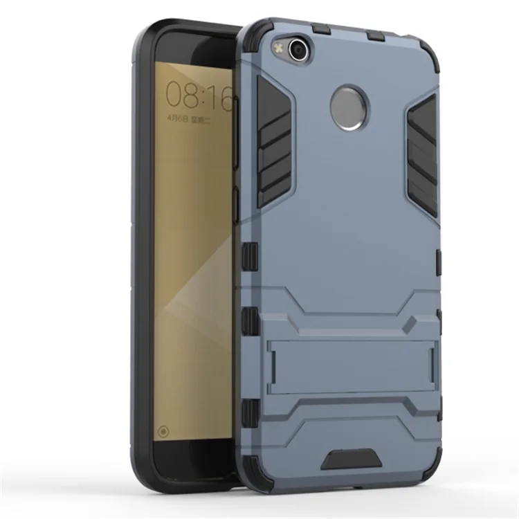 robot armor navy Прочный чехол для Xiaomi Redmi 4X, чехол для Xiaomi Redmi 4X, противоударный жесткий ТПУ силиконовый защитный чехол для телефона Redmi Note 6 pro - Цвет: robot armor navy