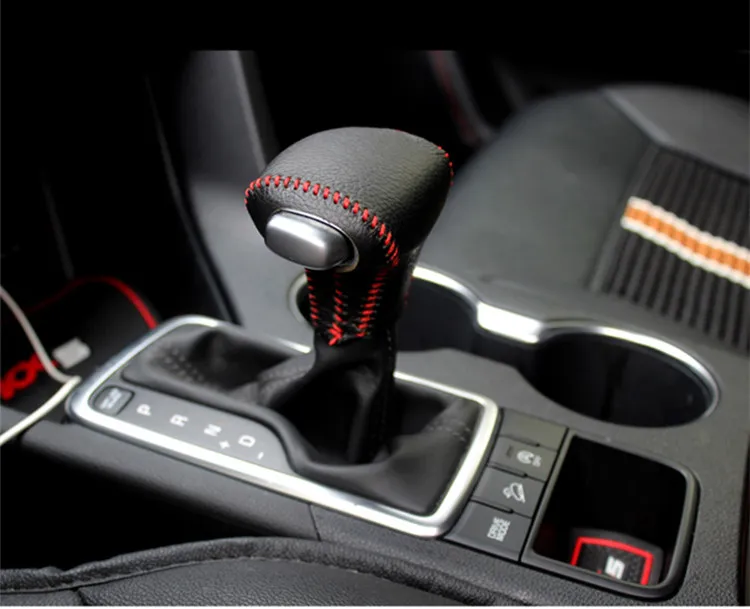 

Car Styling Cover For Kia Rio 4 K2 Sportage Optima K5 Niro 2017 2018 KX5 Automatic Gear Head Shift Knob Gear Shift Collars Case