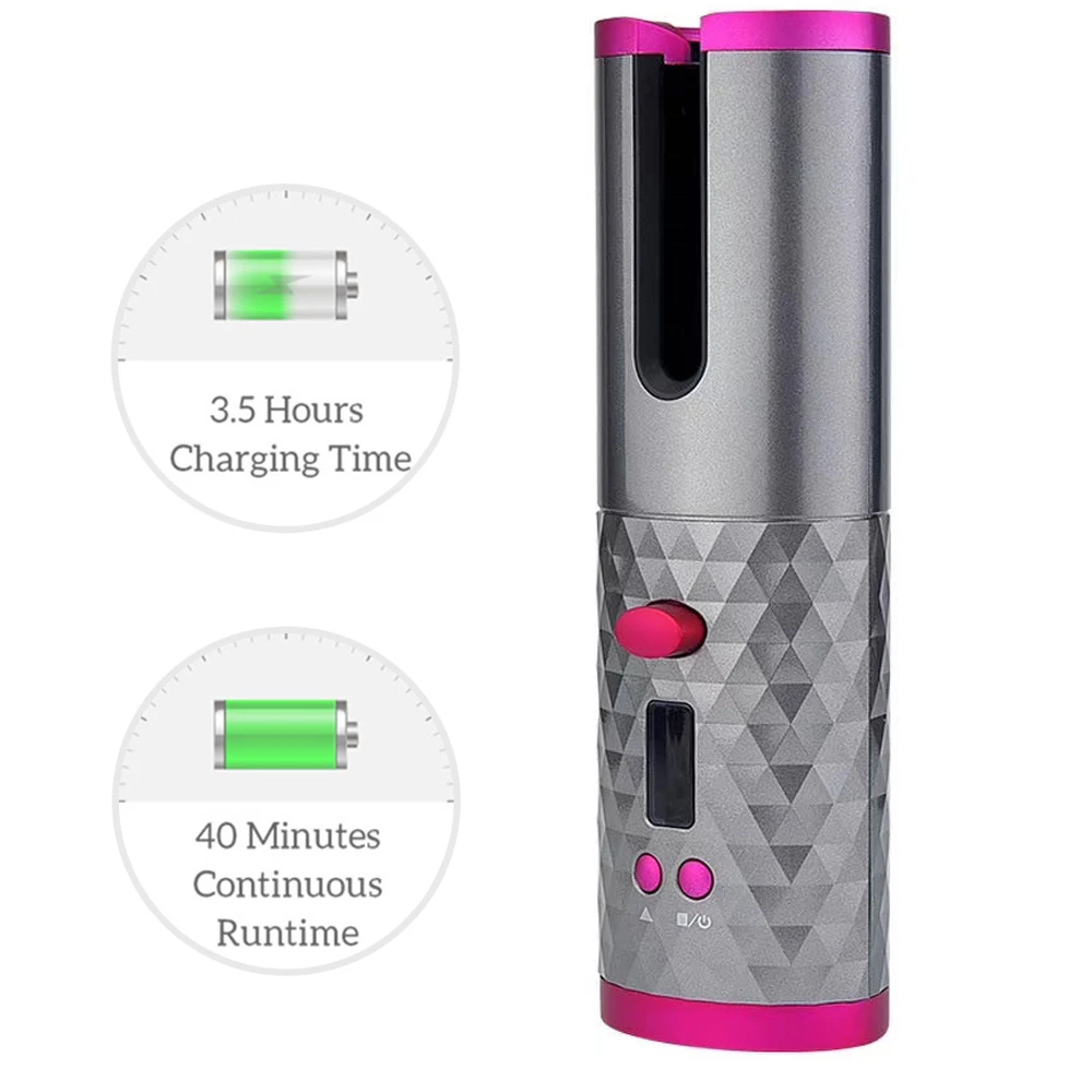 Плойка для завивки волос автоматическая керамическая Беспроводная USB