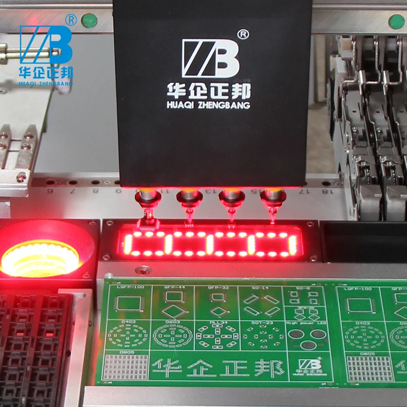 Zhengbang Factory Automatic Pick and Place Machine ZB3545TP With 4 Heads Design For Capacitance LED enlarge