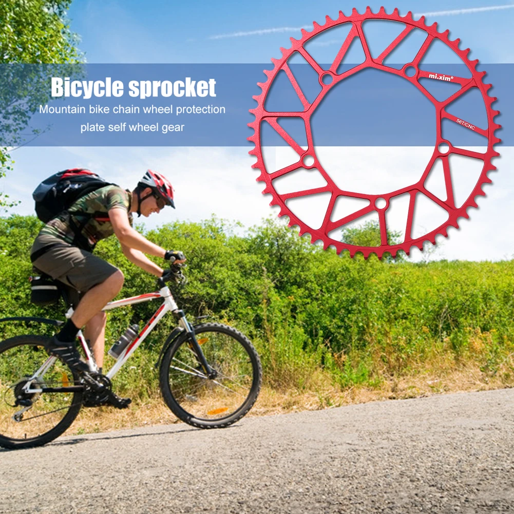 Складная велосипедная звездочка Звездочка для горных дорог 130BCD одинарная 54/56/58T