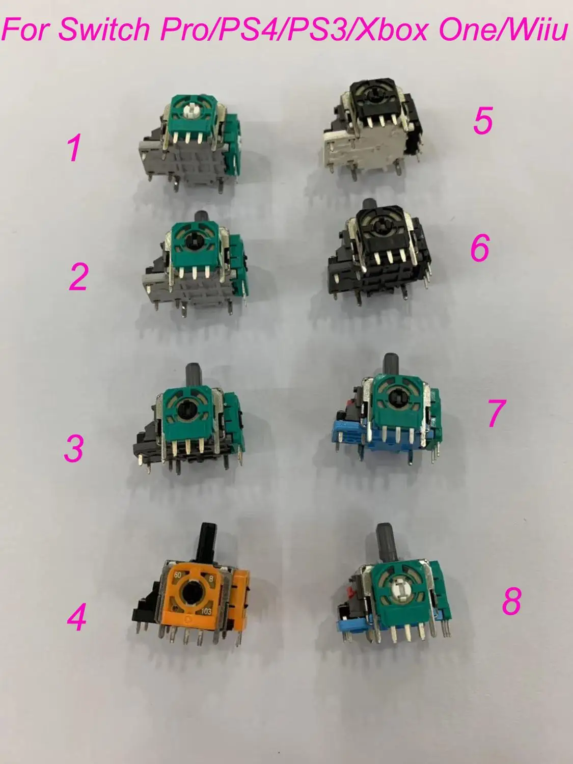 Оригинальные аналоговые 3d стики ALPS с правой и левой стороны 8 цветов для
