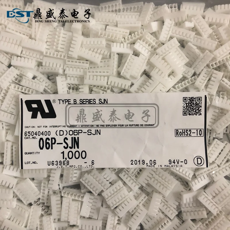 JST 06P-SJN 100% piezas nuevas con engarce CONN HSG 6POS/CONN RING CIRC 14-16AWG #8-0