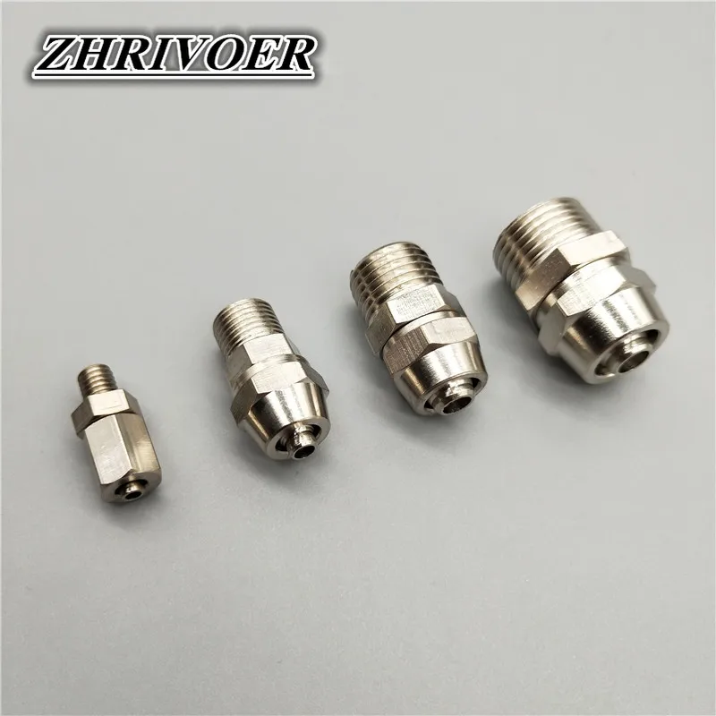 Труба PC4 6 8 10 12 мм для M5 1/8 1/4 3/8 1/2 Trachea быстрое зеркальное медное пневматические