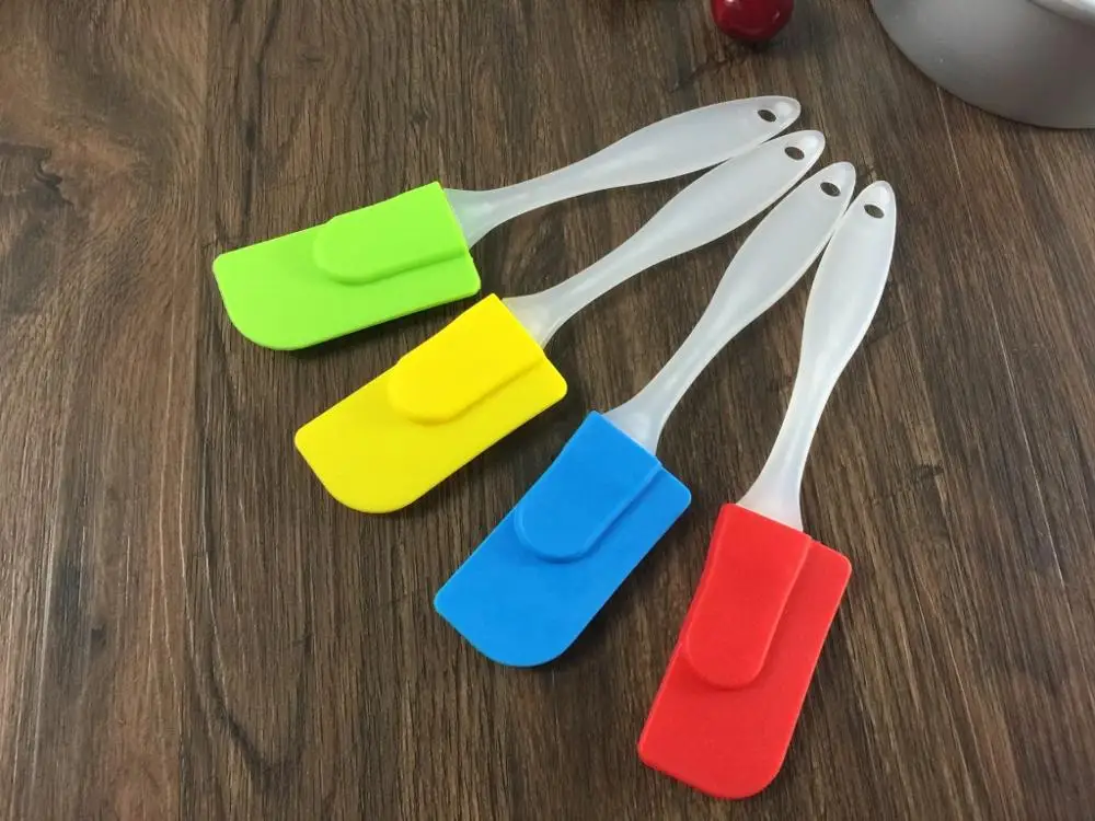 1 шт. Еда Класс антипригарным масло Пособия по кулинарии силиконовые лопатки из