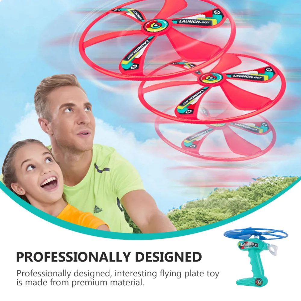 

1Set Kids Outdoor Flying Disc Rotatable Flying Plate Random Color