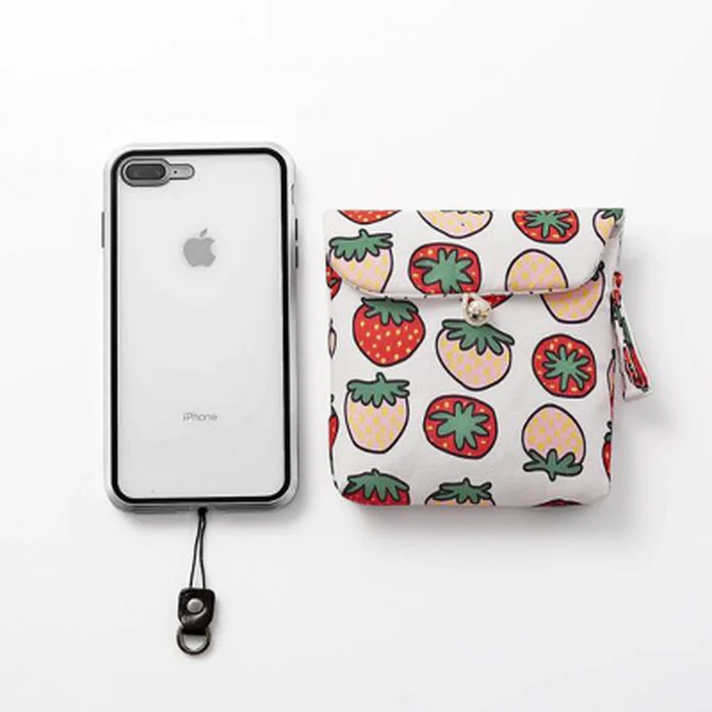 Миниатюрная мультяшная косметичка Портативная сумка для хранения салфеток