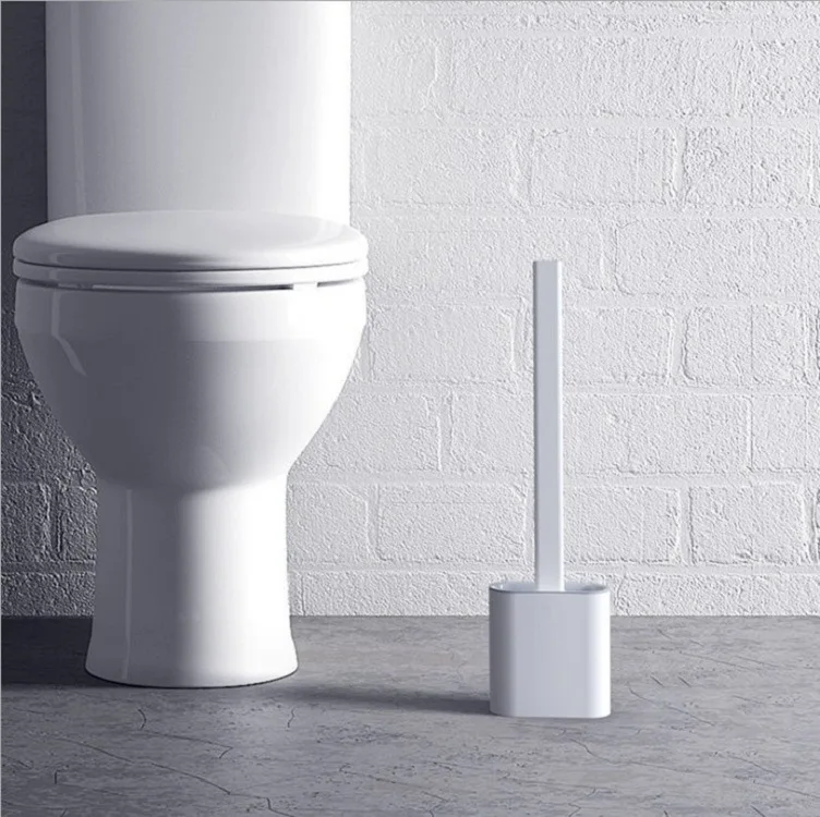 

Soft Bristles Toilet Cleaning Brush Toilet Floor-to-ceiling Type Soft Rubber Long-handled Toilet Brush To Remove Dead Corners