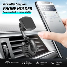 Car Bracket Car Phone Holder With Multifunctional 360 Degree Rotating Air Outlet Magnetic Buckle Type Car Phone Holders Stands