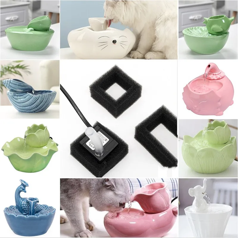 Элементы фильтра для фонтана домашних животных керамические фильтры дозатора