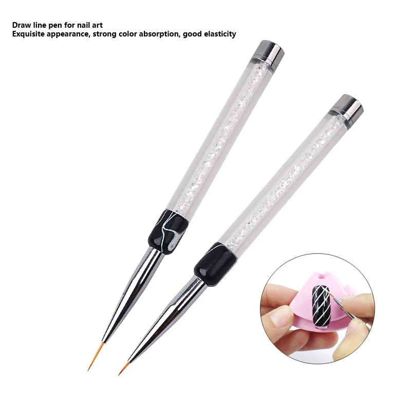 

Navolution Nail Art Acrylic UV Gel Extension Builder Liquid Powder Carving Brush French Stripes Lines Liner Drawing Painting Pen