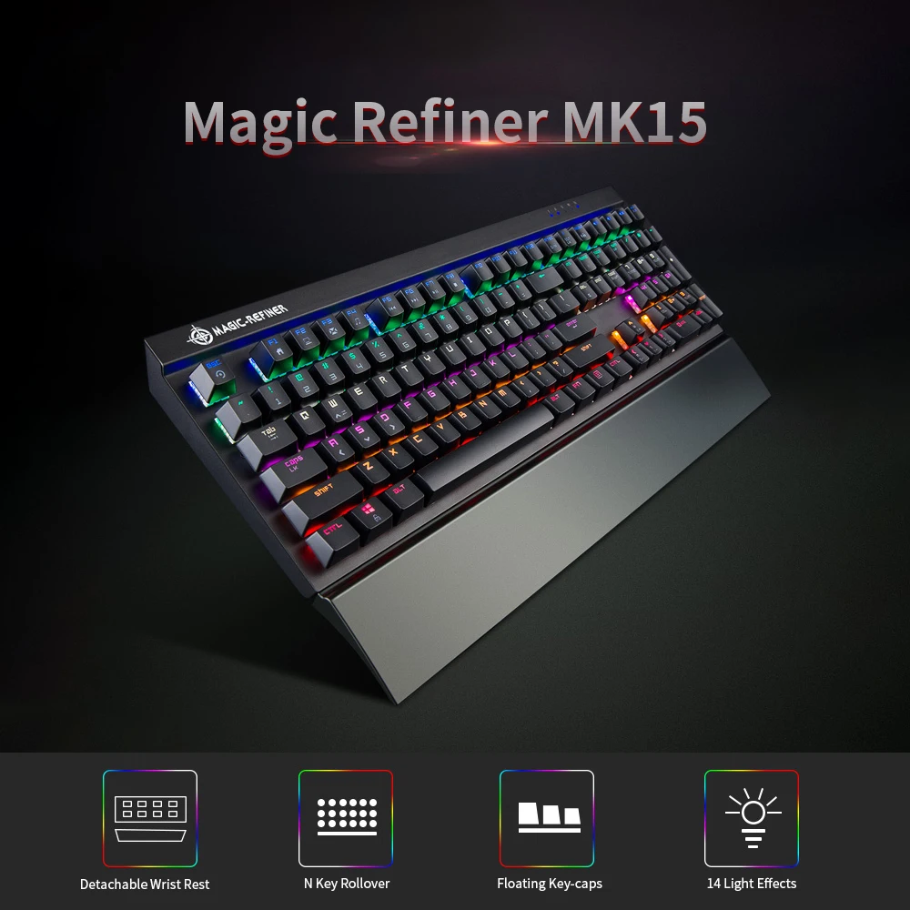 Игровая механическая клавиатура Magic Refiner MK15 108 клавиш N клавиша переворотная