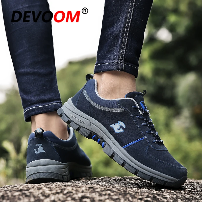2020 Waterproof Hiking Shoes Men Sneakers Mountain Trail Climbing Outdoor Sport Botas Tacticas Trekking Size 47 | Спорт и
