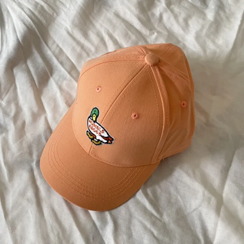 

Summer Sun Hat Boys And Girls INS Embroidered Net Duck Children's Cute Baseball Cap Brand New