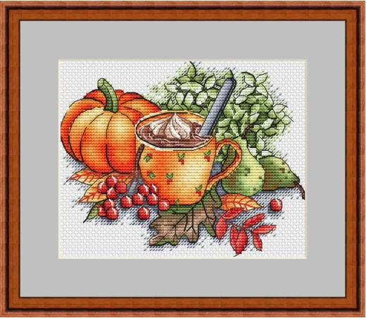 

Чашка с изображение тыквы 26-22 крест стежка Наборы Набор для вышивания крестиком пакеты для вышивания крестиком, ручная работа с Наборы Крес...