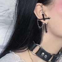gothic dark earrings alloy earrings cross a pairset hiphop jewelry drop for women