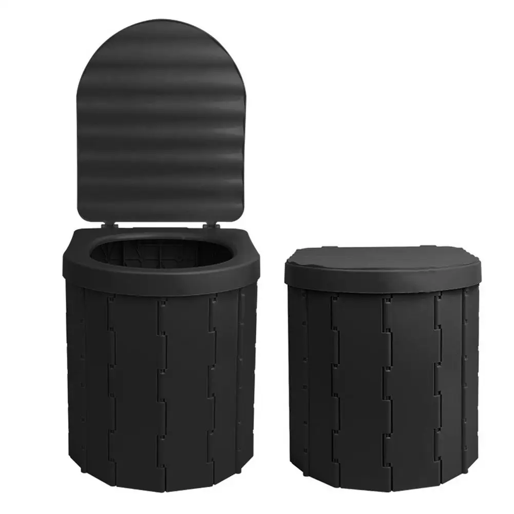 Портативный складной туалет с крышкой водонепроницаемый дорожный комод